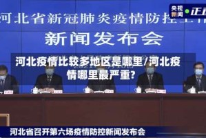 河北疫情比较多地区是哪里/河北疫情哪里最严重?