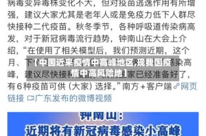 【中国近来疫情中高峰地区,现我国疫情中高风险地】