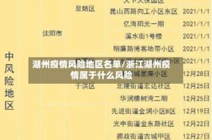 湖州疫情风险地区名单/浙江湖州疫情属于什么风险