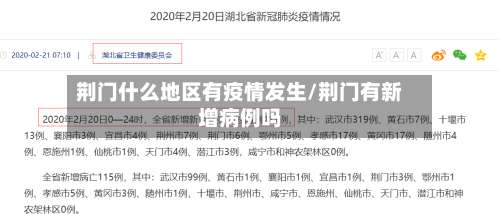 荆门什么地区有疫情发生/荆门有新增病例吗-第3张图片
