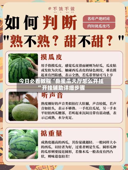 今日必看教程“新蜜瓜大厅怎么开挂”开挂辅助详细步骤-第3张图片