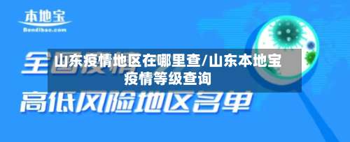 山东疫情地区在哪里查/山东本地宝疫情等级查询-第1张图片