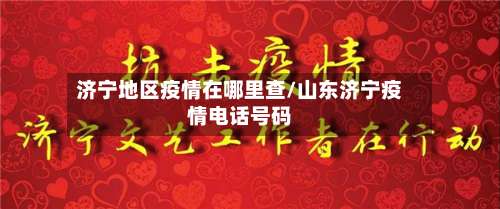 济宁地区疫情在哪里查/山东济宁疫情电话号码-第1张图片