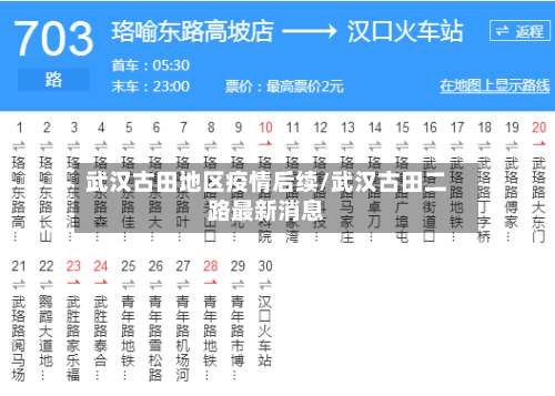 武汉古田地区疫情后续/武汉古田二路最新消息-第3张图片