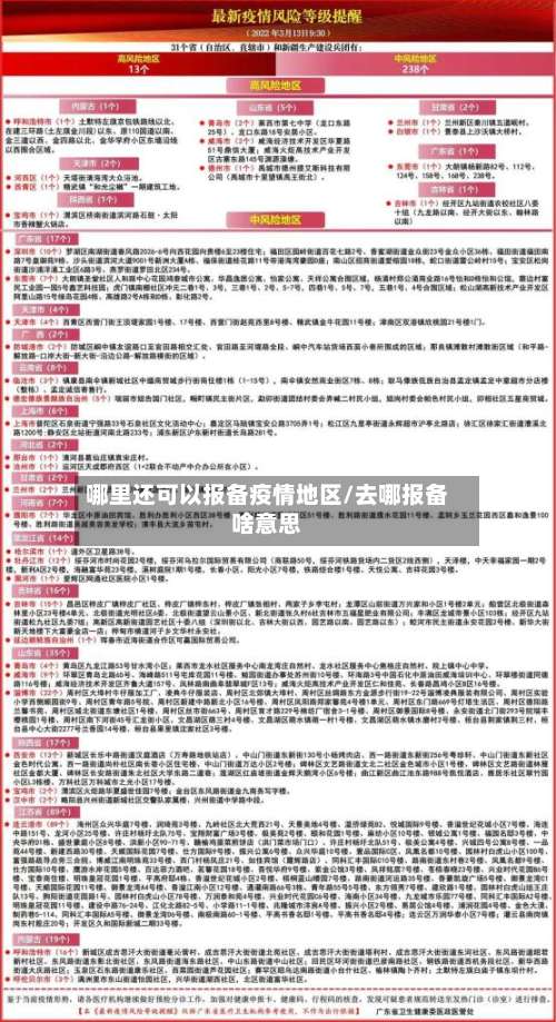 哪里还可以报备疫情地区/去哪报备啥意思-第3张图片