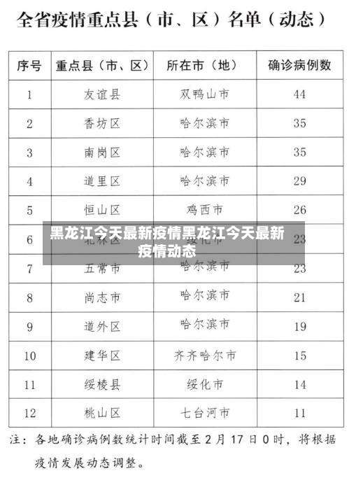 黑龙江今天最新疫情黑龙江今天最新疫情动态-第3张图片