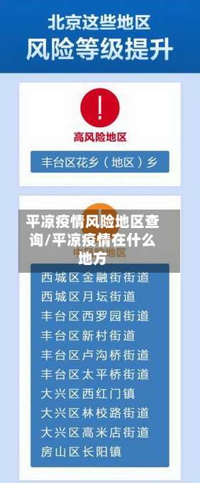 平凉疫情风险地区查询/平凉疫情在什么地方-第2张图片