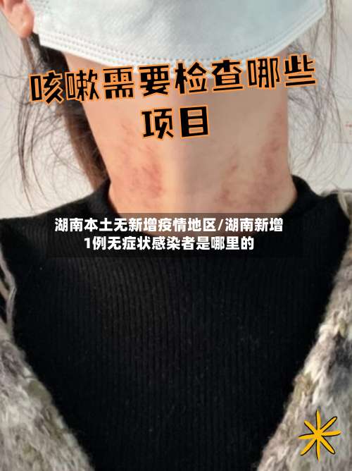 湖南本土无新增疫情地区/湖南新增1例无症状感染者是哪里的-第2张图片